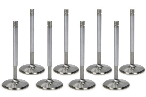 Intake Valve - Competition Plus Hollow Stem - 2.080 in Head - 11/32 in Valve Stem - 4.960 in Long - Stainless - Small Block Ford - Set of 8