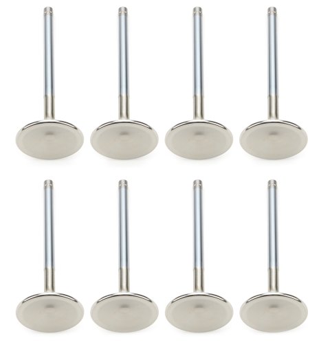 Exhaust Valve - Competition Plus Hollow Stem - 1.880 in Head - 11/32 in Valve Stem - 5.450 in Long - Stainless - Big Block Chevy - Set of 8