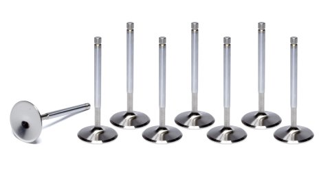 Intake Valve - Competition Plus Hollow Stem - 1.940 in Head - 11/32 in Valve Stem - 4.960 in Long - Stainless - Various Applications - Set of 8
