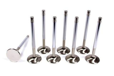Exhaust Valve - Competition Plus - 1.600 in Head - 11/32 in Valve Stem - 5.060 in Long - Stainless - Small Block Chevy - Set of 8