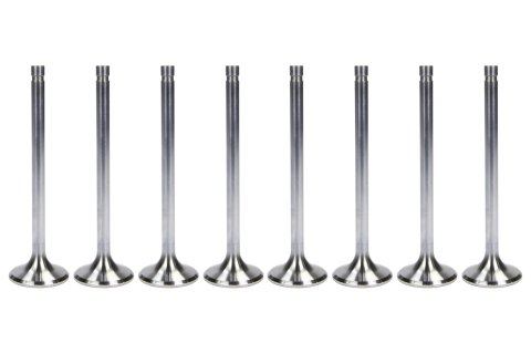Exhaust Valve - Competition Plus - 1.625 in Head - 11/32 in Valve Stem - 5.560 in Long - Stainless - Small Block Chevy - Set of 8