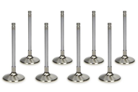 Exhaust Valve - Competition Plus - 1.945 in Head - 5/16 in Valve Stem - 4.865 in Long - Stainless - Mopar 426 Hemi - Set of 8