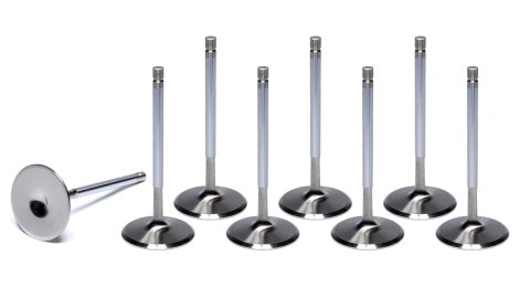 Intake Valve - Competition Plus Hollow Stem - 2.200 in Head - 0.314 in Valve Stem - 5.180 in Long - Stainless - GM LS-Series - Set of 8