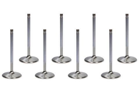 Intake Valve - Competition Plus - 2.080 in Head - 5/16 in Valve Stem - 5.060 in Long - Stainless - Small Block Chevy - Set of 8