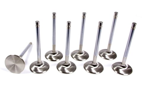 Intake Valve - 6000 Series - 2.070 in Head - 11/32 in Valve Stem - 5.275 in Long - Stainless - Ford Cleveland / Modified - Set of 8