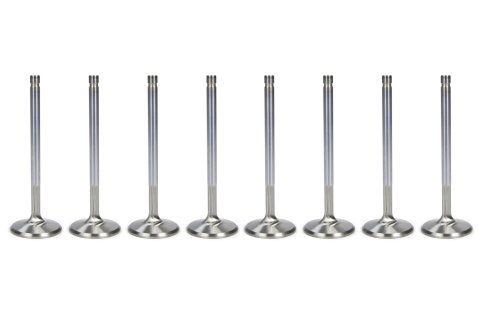 Exhaust Valve - 6000 Series - 1.880 in Head - 11/32 in Valve Stem - 5.471 in Long - Stainless - Big Block Chevy - Set of 8