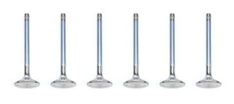 Exhaust Valve - 6000 Series - 1.500 in Head - 11/32 in Valve Stem - 4.735 in Long - Stainless - Buick V6 - Set of 6
