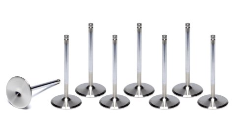 Intake Valve - 6000 Series - 2.165 in Head - 0.3135 in Valve Stem - 4.900 in Long - Stainless - GM LS-Series - Set of 8