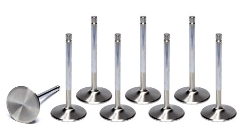 Intake Valve - 6000 Series - 2.140 in Head - 11/32 in Valve Stem - 4.910 in Long - Stainless - Mopar B / RB-Series - Set of 8