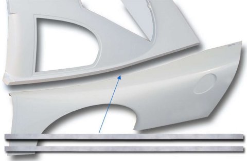 Backup Plate Kit - S2 Sportsman / ABC - Roof to Quarter Panel - Aluminum - Kit