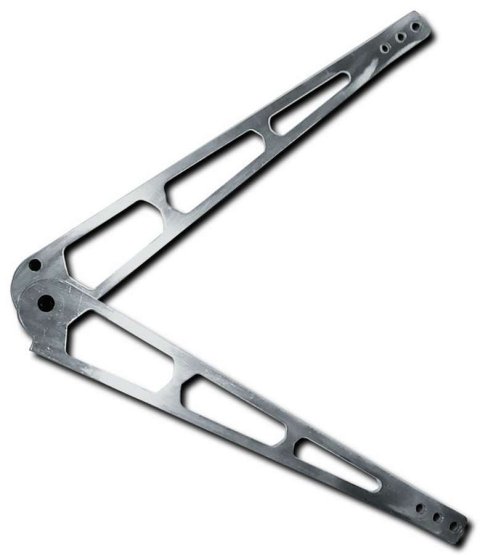 Hood Prop - S2 Sportsman / ABC / Fiberglass Sportsman / Straight Up - 2 Required - Lightweight - Aluminum - Natural - Pair
