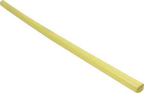 Roof Cap - 45.5 in Length - Plastic - Yellow - Each