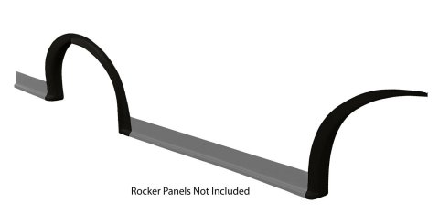 Wheel Flare Kit - Passenger Side - MD3 - Dirt - 3 Piece Kit - Plastic - Black - Kit