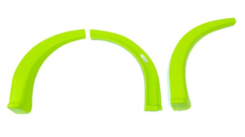 Wheel Flare Kit - Passenger Side - MD3 - Dirt - 3 Piece Kit - Plastic - Fluorescent Green - Kit