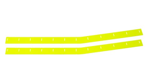Wear Strip - MD3 - 119 x 3 in - Plastic - Fluorescent Yellow - Chevy Monte Carlo 1988 - Pair