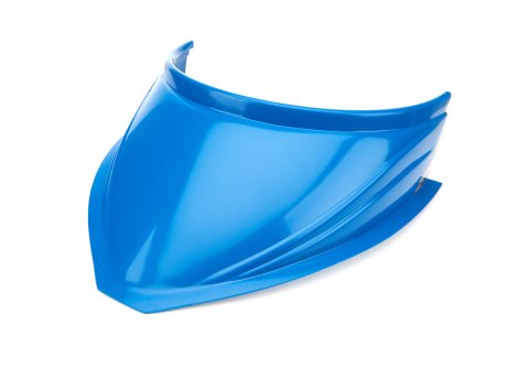 Hood Scoop - MD3 - 5 in Height - 18 in Wide - Curved Bottom - Plastic - Chevron Blue - Dirt Late Modified - Each