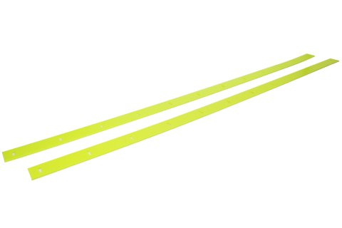 Wear Strip - 116 x 1.875 in - Plastic - Fluorescent Yellow - ABC NextGen - Pair