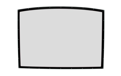Window - Rear - 0.093 in Thick - Molded - Pre-Cut / Drilled - Blackout Border - Mar Resistant - Polycarbonate - Clear - Greenhouse Roof - ABC / LMSC -