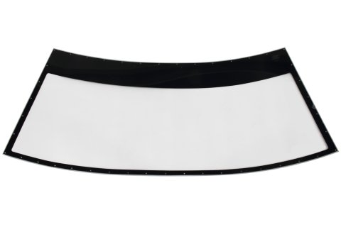 Windshield - Oversized - Pre-Cut / Drilled - Coated - Blackout Border - Polycarbonate - ABC NextGen - Each
