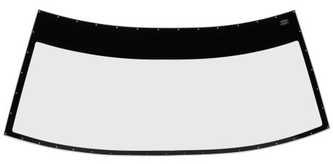 Windshield - 0.125 in Thick - Molded - Pre-Cut / Drilled - Blackout Border - Greenhouse - Polycarbonate - North American Sportsman - Each