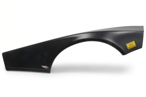 Fender - Passenger Side - MD3 - Plastic - Black - Half - Street Stock - Each
