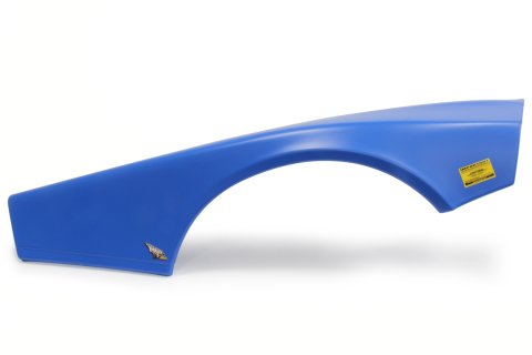 Fender - Passenger Side - MD3 - Plastic - Chevron Blue - Half - Street Stock - Each