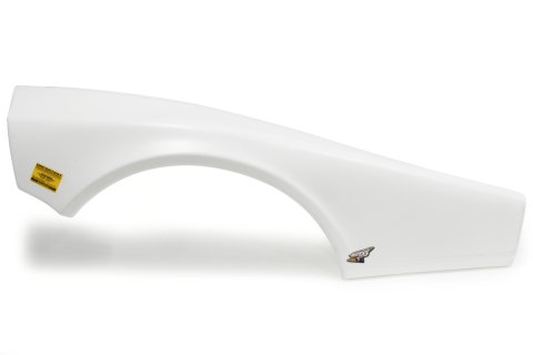 Fender - Driver Side - MD3 - Plastic - White - Half - Street Stock - Each