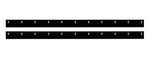 Wear Strip - NA Sportsman - 107 x 3 in - Plastic - Black - Pair