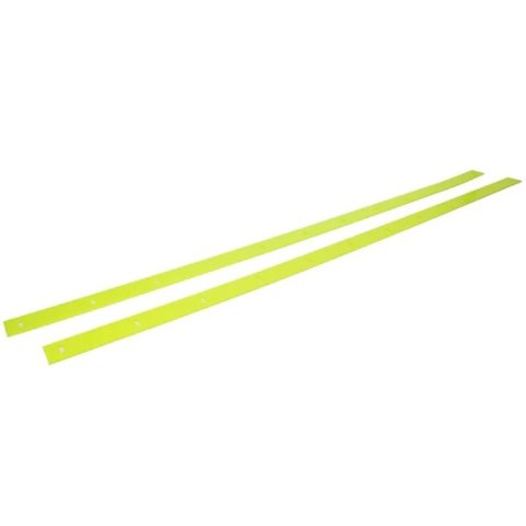Wear Strip - MD3 Street Stock - 107 x 3 in - Plastic - Fluorescent Yellow - Pair