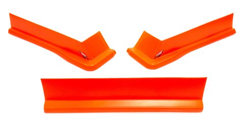 Air Valance - MD3 - 3 Piece - Plastic - Fluorescent Red - Modified - Kit