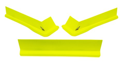 Air Valance - MD3 - 3 Piece - Plastic - Fluorescent Yellow - Modified - Kit