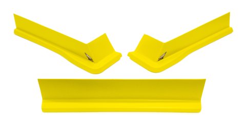 Air Valance - MD3 - 3 Piece - Plastic - Yellow - Modified - Kit