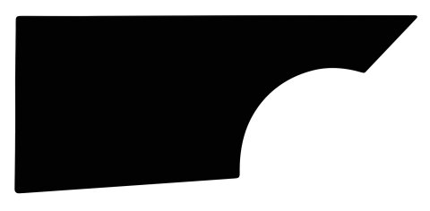 Quarter Panel - MD3 - Passenger Side - Plastic - Black - Dirt Late Model - Each