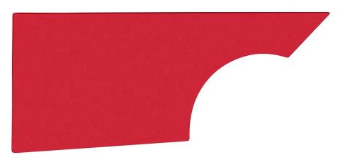 Quarter Panel - MD3 - Passenger Side - Plastic - Red - Dirt Late Model - Each