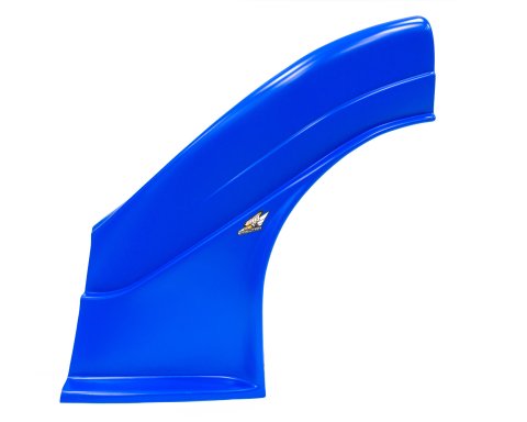 Fender - Driver Side - MD3 Evolution - Raised - Plastic - Chevron Blue - Dirt Late Model - Each