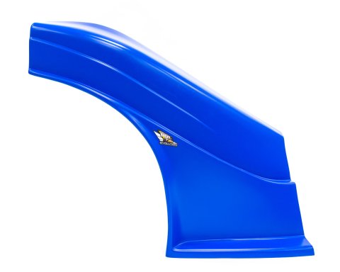 Fender - Passenger Side - MD3 Evolution - Flat - Plastic - Chevron Blue - Dirt Late Model - Each