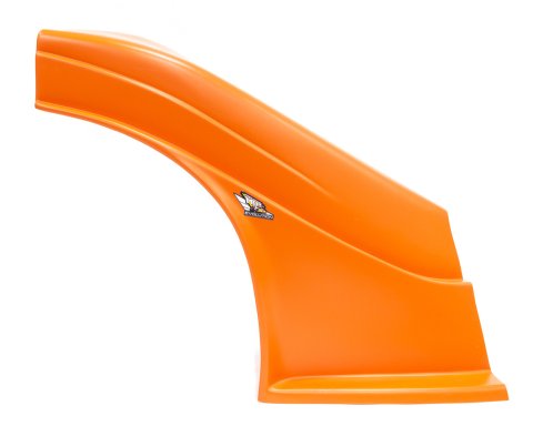 Fender - Passenger Side - MD3 Evolution - Flat - Plastic - Orange - Dirt Late Model - Each