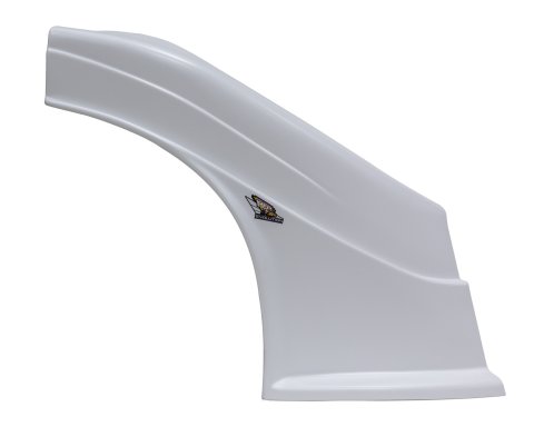 Fender - Passenger Side - MD3 Evolution - Flat - Plastic - White - Dirt Late Model - Each