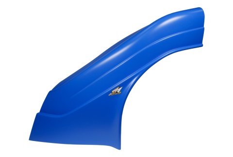 Fender - Driver Side - Upper - MD3 - New Style - Plastic - Chevron Blue - Dirt Late Model - Each