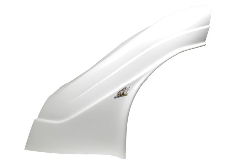 Fender - Driver Side - Upper - MD3 - New Style - Plastic - White - Dirt Late Model - Each