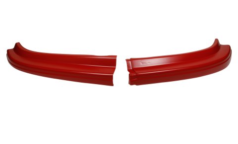 Air Valance - MD3 Evolution II - 2-Piece - Plastic - Red - Dirt Late Model - Kit