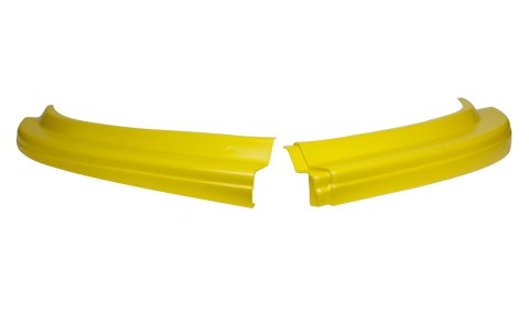 Air Valance - MD3 Evolution II - 2-Piece - Plastic - Yellow - Dirt Late Model - Kit