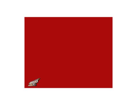Nose - MD3 - Center - 48 in x 48 in - 0.125 in Thick - Plastic - Red - Dirt Modified - Each