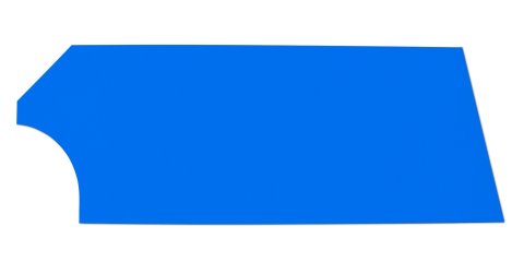 Door - MD3 - Passenger Side - Plastic - Blue - Dirt Modified - Each