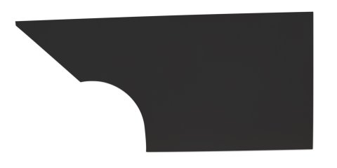 Quarter Panel - MD3 - Driver Side - Plastic - Black - Dirt Modified - Each