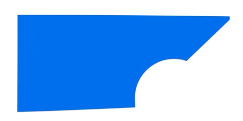 Quarter Panel - MD3 - Passenger Side - Plastic - Chevron Blue - Dirt Modified - Each