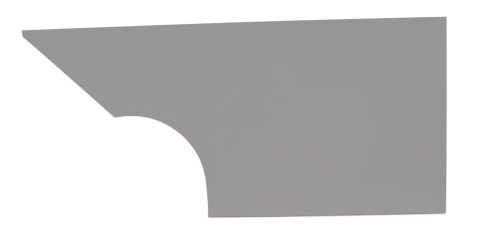 Quarter Panel - MD3 - Driver Side - Plastic - Gray - Dirt Modified - Each