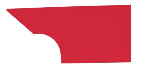 Quarter Panel - MD3 - Driver Side - Plastic - Red - Dirt Modified - Each