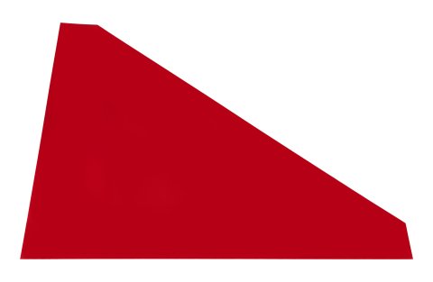 Nose - MD3 - Passenger Side - Plastic - Red - Modified - Each