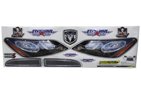 Graphics - Nose - Laminated Protective Coating - Dodge Charger - Kit